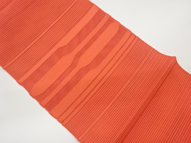 JAPANESE NAGOYA OBI FOR SUMMER / WOVEN ABSTRACT STRIPE